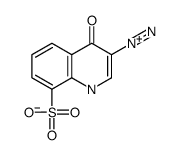 8-Quinolinesulfonic acid,3-diazo-3,4-dihydro-4-oxo- Structure