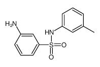 3-amino-N-(3-methylphenyl)benzenesulfonamide structure