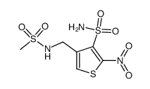 4-(methanesulfonylamino-methyl)-2-nitro-thiophene-3-sulfonic acid amide Structure