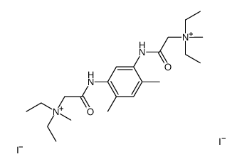 (4,6-Dimethyl-m-phenylenebis(iminocarbonylmethylene))bis(diethylmethyl ammonium iodide) Structure