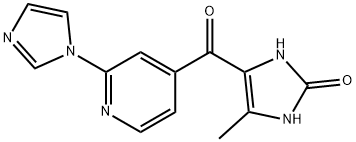 2H-Imidazol-2-one,1,3-dihydro-4-[[2-(1H-imidazol-1-yl)-4-pyridinyl]carbonyl]-5-methyl- picture