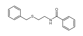 N-(2-benzylsulfanyl-ethyl)-benzamide Structure