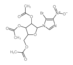 1H-Imidazole,5-bromo-4-nitro-1-(2,3,5-tri-O-acetyl-b-D-ribofuranosyl)- picture