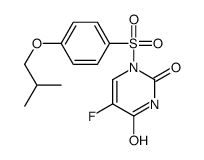 5-fluoro-1-[4-(2-methylpropoxy)phenyl]sulfonylpyrimidine-2,4-dione结构式