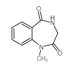 1-甲基-3,4-二氢-1H-苯并[e][1,4]二氮杂卓-2,5-二酮结构式