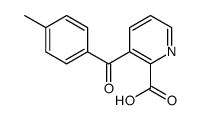 3-(4-methylbenzoyl)pyridine-2-carboxylic acid Structure