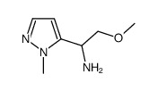 2-Methoxy-1-(1-methyl-1H-pyrazol-5-yl)ethanamine结构式