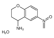 N-(4-amino-3,4-dihydro-2H-chromen-6-yl)methanimine oxide,hydrate Structure