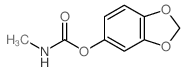 1,3-Benzodioxol-5-ol,5-(N-methylcarbamate) Structure