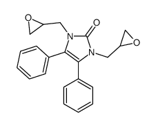 1,3-bis(oxiran-2-ylmethyl)-4,5-diphenylimidazol-2-one结构式