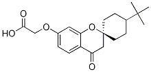 [(4'-tert-Butyl-4-oxo-3,4-dihydrospiro[chromene-2,1'-cyclohexan]-7-yl)oxy]acetic acid structure