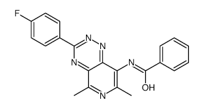 N-[3-(4-fluorophenyl)-5,7-dimethylpyrido[3,4-e][1,2,4]triazin-8-yl]benzamide Structure