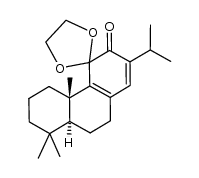 (4b'S,8a'S)-2'-isopropyl-4b',8',8'-trimethyl-4b',5',6',7',8',8a',9',10'-octahydro-3'H-spiro[[1,3]dioxolane-2,4'-phenanthren]-3'-one结构式