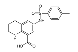 8-QUINOLINECARBOXYLIC ACID, 1,2,3,4-TETRAHYDRO-6-[[(4-METHYLPHENYL)SULFONYL]AMINO]- structure