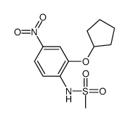 N-(2-cyclopentyloxy-4-nitrophenyl)methanesulfonamide Structure