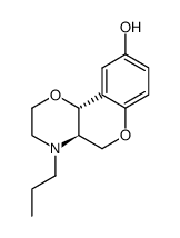 (+)-(4aR,10bR)-3,4,4a,10b-tetrahydro-4-propyl-2H,5H-<1>benzopyrano<4,3-b>-1,4-oxazin-9-ol Structure