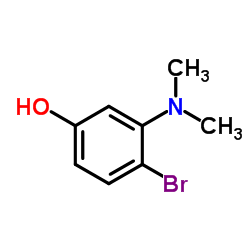 4-Bromo-3-(dimethylamino)phenol结构式