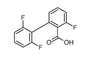 2-(2,6-difluorophenyl)-6-fluorobenzoic acid结构式