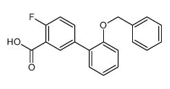 2-fluoro-5-(2-phenylmethoxyphenyl)benzoic acid Structure