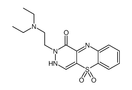 2-[2-(diethylamino)ethyl]-5,5-dioxo-3H-pyridazino[4,5-b][1,4]benzothiazin-1-one Structure