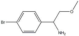 1-(4-bromophenyl)-2-methoxyethanamine结构式