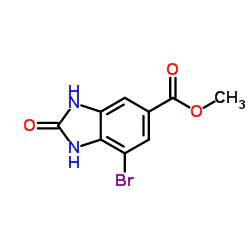 Methyl 7-bromo-2-oxo-2,3-dihydro-1H-benzimidazole-5-carboxylate picture