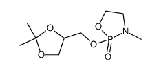 2-Oxo-2-(1,2-O-isopropylidene-rac-glycero)-3-N-methyl-1,3,2-oxazaphospholane Structure