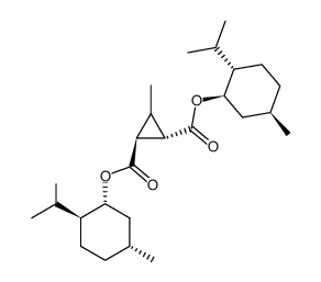 dimenthyl (1S,2S)-3-methylcyclopropane-1,2-dicarboxylate Structure