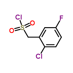 (2-Chloro-5-fluorophenyl)methanesulfonyl chloride Structure