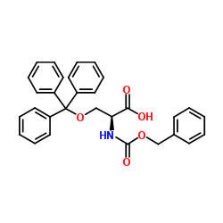 Z-SER(TRT)-OH Structure