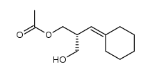 (R)-3-cyclohexylidene-2-(hydroxymethyl)propyl acetate Structure