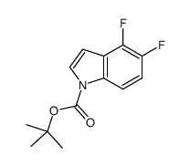 tert-butyl 4,5-difluoroindole-1-carboxylate Structure