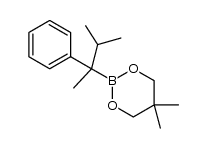 5,5-dimethyl-2-(3-methyl-2-phenylbutan-2-yl)-1,3,2-dioxaborinane Structure