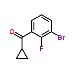 (3-Bromo-2-fluorophenyl)(cyclopropyl)methanone picture