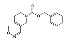 1(2H)-Pyridinecarboxylic acid, 3,6-dihydro-5-((methoxyimino)methyl)-,phenylmethyl ester, (E)-结构式