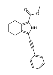 1-carbomethoxy-3-(2'-phenylethynyl)-4,5,6,7-tetrahydro-2H-isoindole结构式