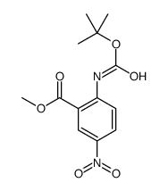 2-TERT-BUTOXYCARBONYLAMINO-5-NITRO-BENZOIC ACID METHYL ESTER结构式