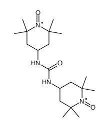 4,4'-(carbonyldiimino)bis(2,2,6,6-tetramethylpiperidinyl-1-oxy) Structure