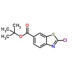 2-Methyl-2-propanyl 2-chloro-1,3-benzothiazole-6-carboxylate Structure