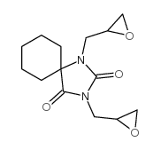 1,3-bis(oxiranylmethyl)-1,3-diazaspiro[4.5]decane-2,4-dione structure