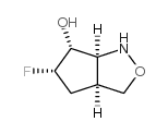 1H-Cyclopent[c]isoxazol-6-ol,5-fluorohexahydro-,[3aS-(3aalpha,5alpha,6alpha,6aalpha)]-结构式