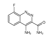 4-amino-8-fluorocinnoline-3-carboxamide结构式