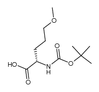 N-[(1,1-dimethylethoxy)carbonyl]-5-methoxy-L-norvaline结构式