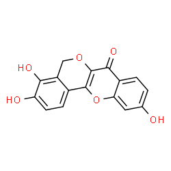 3,4,10-Trihydroxy[2]benzopyrano[4,3-b][1]benzopyran-7(5H)-one结构式