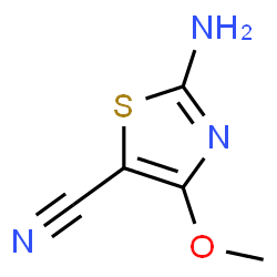 5-Thiazolecarbonitrile,2-amino-4-methoxy-(9CI) Structure