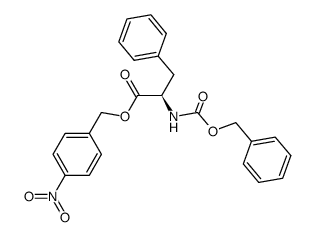 4-nitrobenzyl ((benzyloxy)carbonyl)-D-phenylalaninate结构式