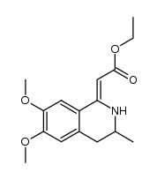 ethyl (2Z)-6,7-dimethoxy-3-methyl-3,4-dihydroisoquinolin-1(2H)-ylideneacetate Structure