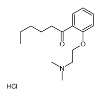 2-(2-hexanoylphenoxy)ethyl-dimethylazanium,chloride结构式