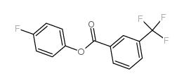 4-FLUOROPHENYL 3-(TRIFLUOROMETHYL)BENZOATE Structure