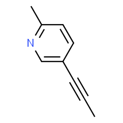 Pyridine, 2-methyl-5-(1-propynyl)- (9CI) structure